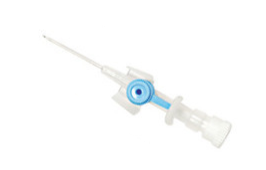 Picture of a blue venflon used in sedation dentistry