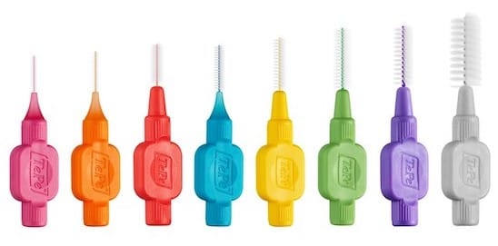 Interdental brushes such as Tepe come in different sizes and help prevent gum disease or stop it from getting worse