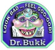 Dr. Bukk logo: look bad... feel goo-ood!