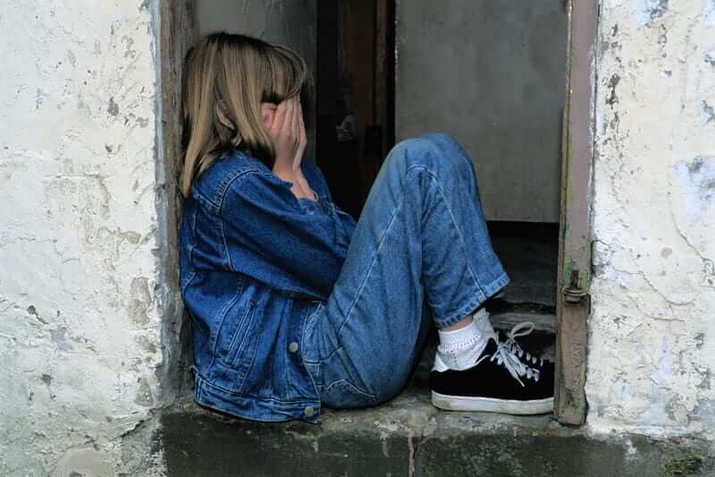 Photo of a girl who has been abused